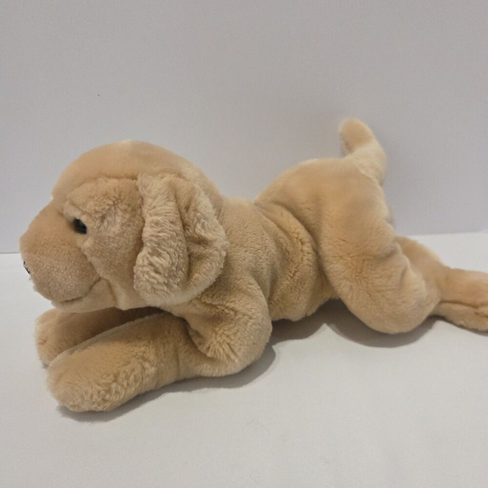 Vintage 1999 Animal Alley Dog Plush Golden Lab Retriever Toys R Us Vtg